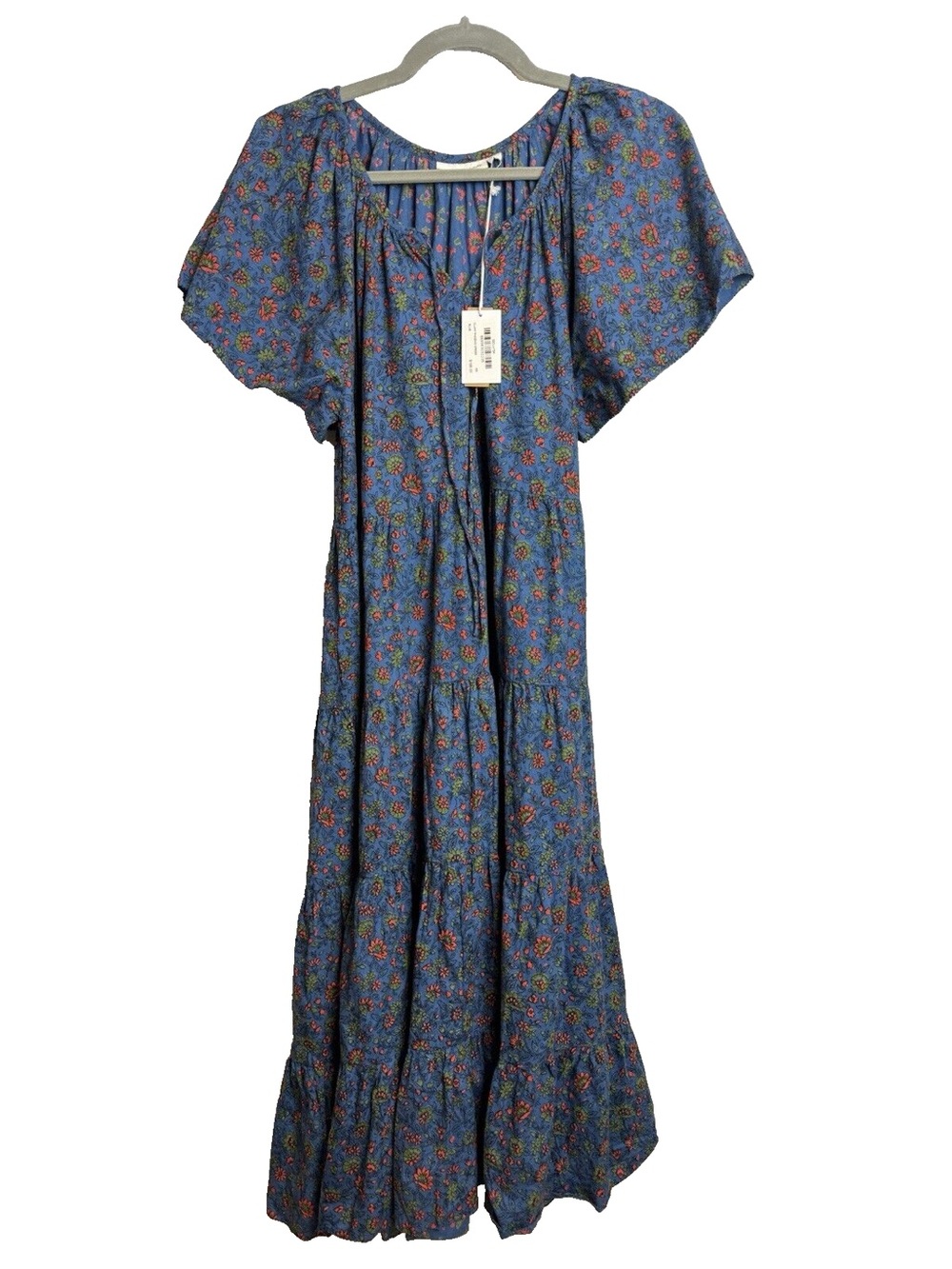 Roller Rabbit Blue Cluny Phoenix blue maxi Dress floral